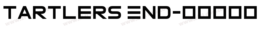 Tartlers End字体转换
